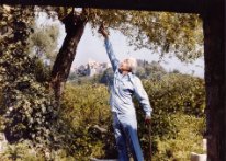 Le sénateur Pierre Laffitte à Saint Paul de Vence.