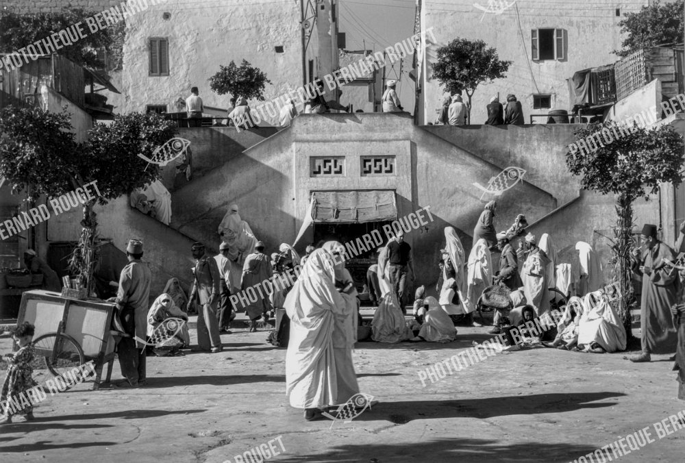Casablanca, Marché nouvelle médina, 1953.