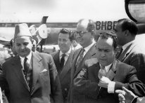 Allal El Fassi et Ben Barka circa 1957